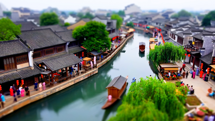 隋唐大运河水渠开挖古代码头运河古船航运