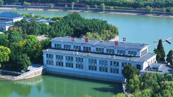 扬州江都南水北调水利工程航拍