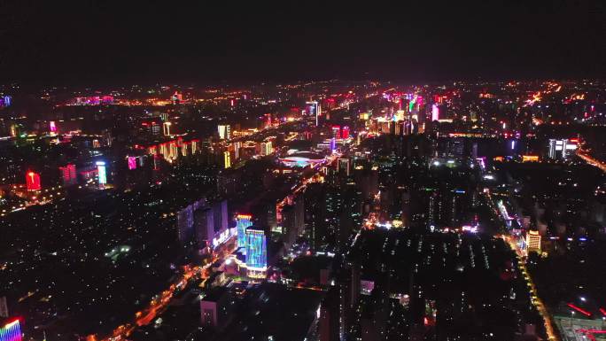 石家庄夜景城市夜景