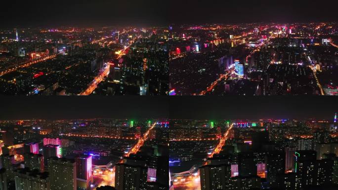 石家庄夜景城市夜景