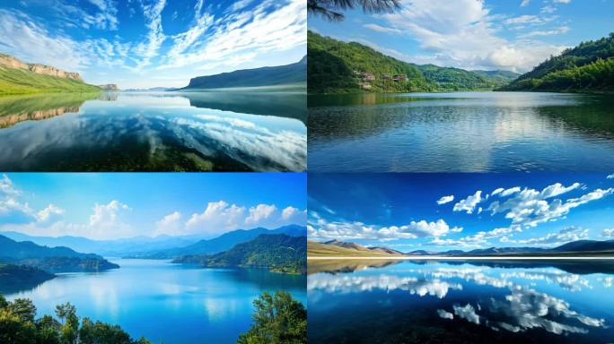 水源地生命湖泊自然景观美景