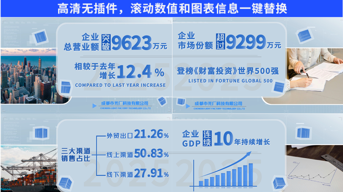 企业年报数据流图文展示