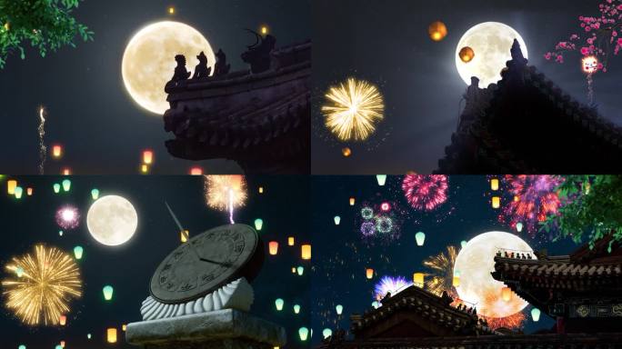 元宵节古建视频素材