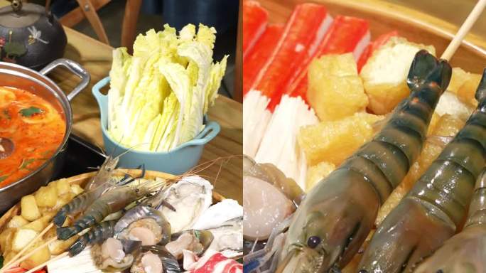 冬阴功海鲜火锅竖屏