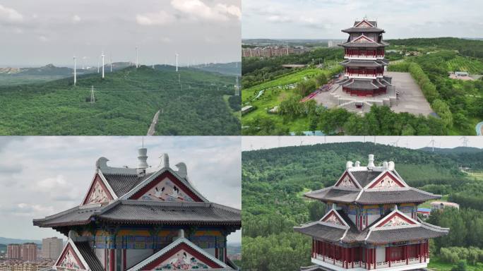 法库航拍画面