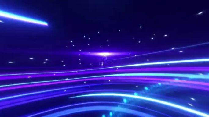 4K蓝色科技光线发布会启动片头