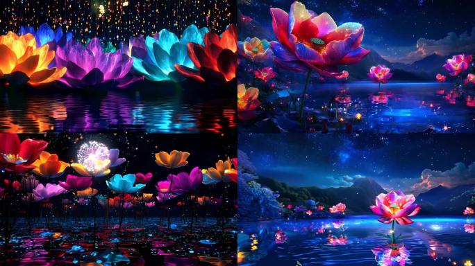 一路生花  夜空