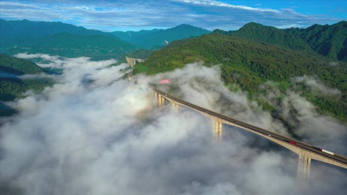 雅西高速风光延时摄影京昆高速公路合集