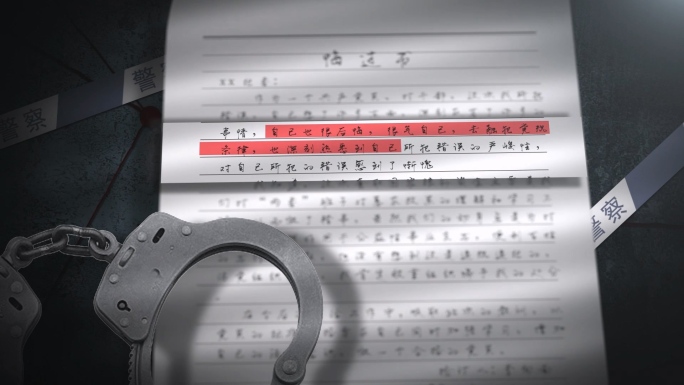 两款反腐悔过书AE模板