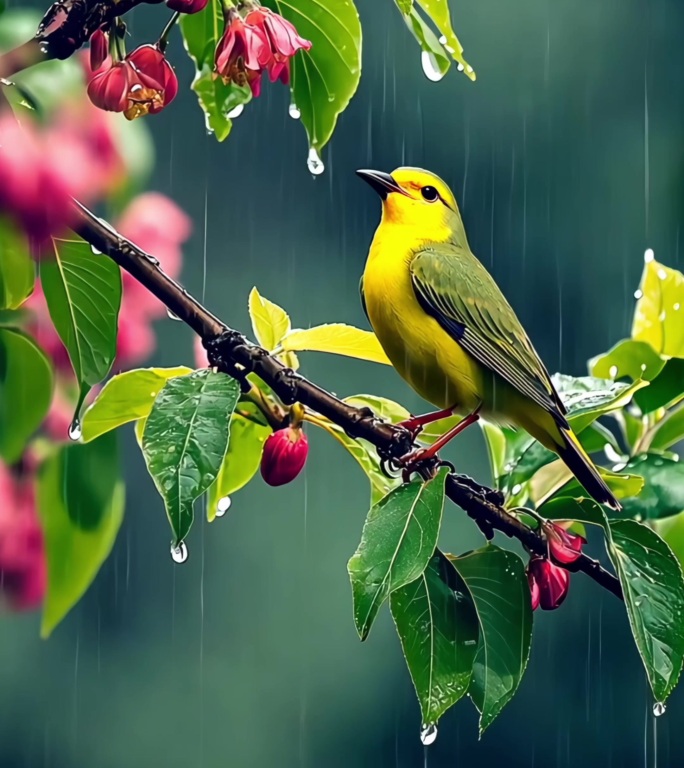 【4k竖屏】雨水节气谷雨惊蛰清明24节气