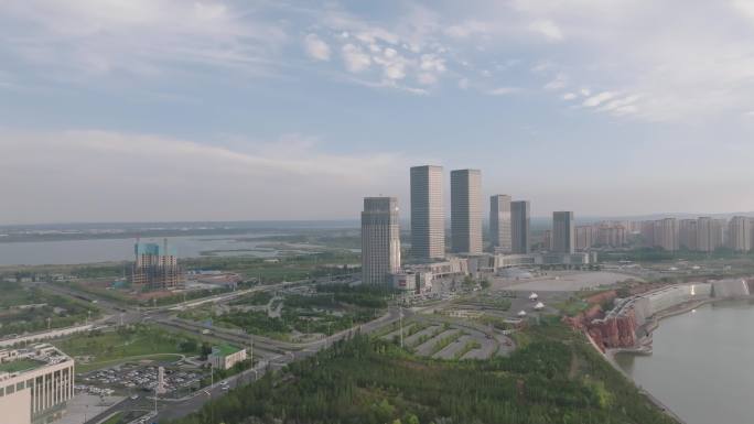 鄂尔多斯新区航拍
