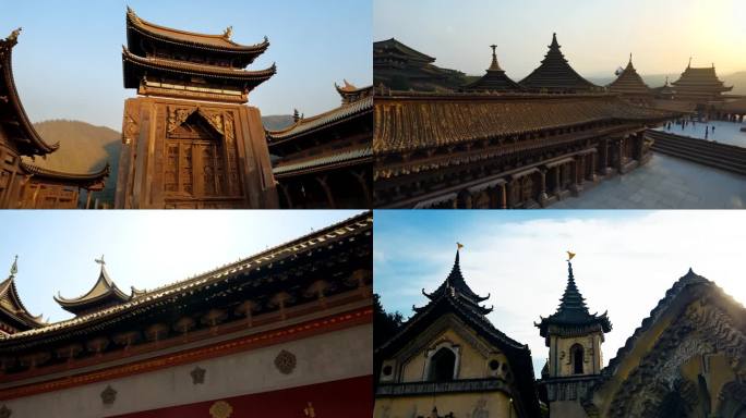 古建筑光影移动延时北方古建筑光影铸造