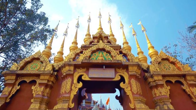西双版纳总佛寺傣族园般若寺泼水节