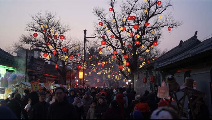 春节新年街景人间烟火气4