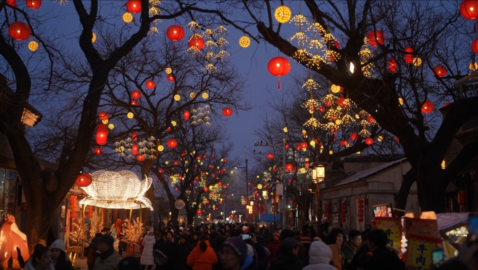 春节新年街景人间烟火气1