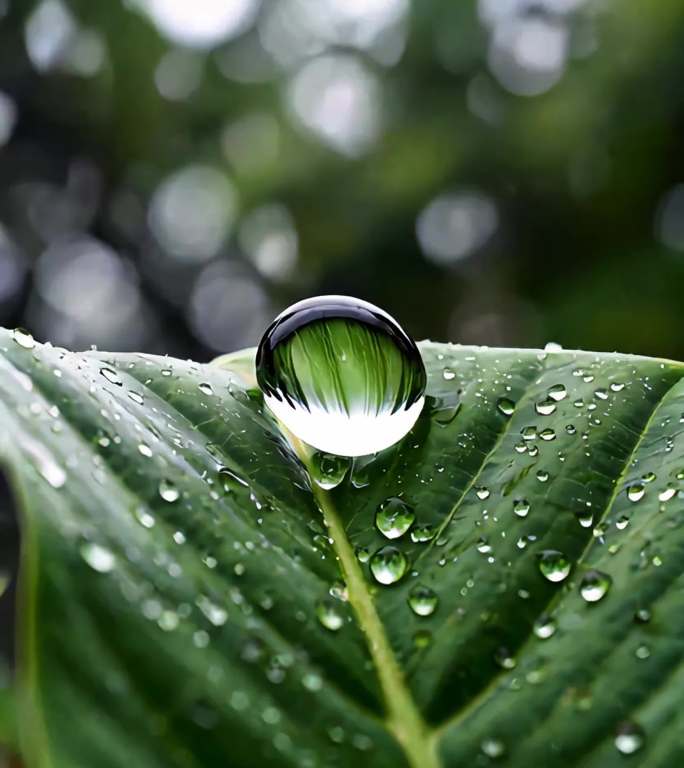 24节气竖屏谷雨雨水春天雨