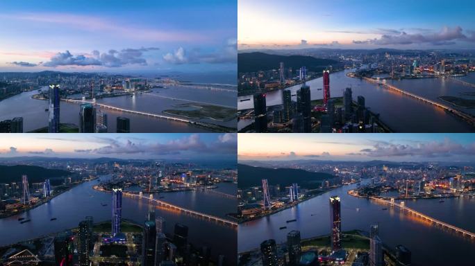 珠海横琴粤澳深度合作区夜景
