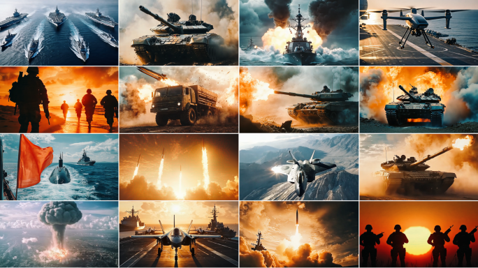 现代战争 军事演习军事冲突枕戈待旦建军节