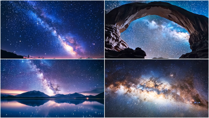 【100组星空合集】星空星空延时星空背景