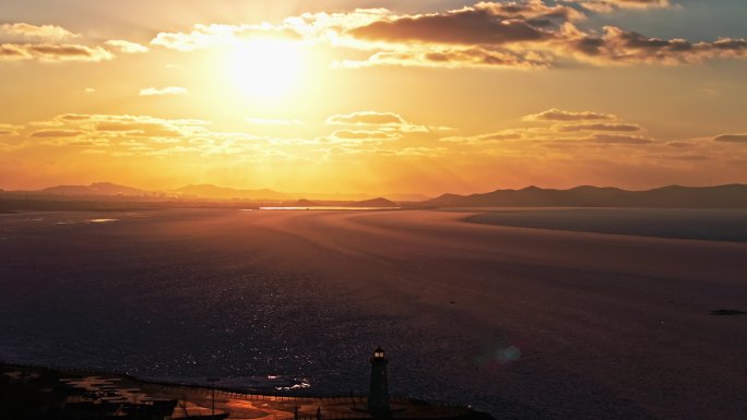 大连海岸 泊霞湾 航拍