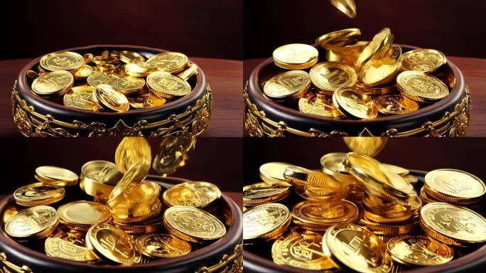 4k聚宝盆金币金元宝
