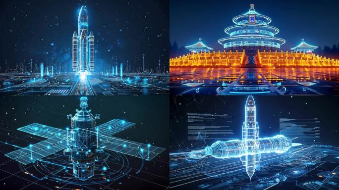 全息大国重器科技强国全息北京建筑