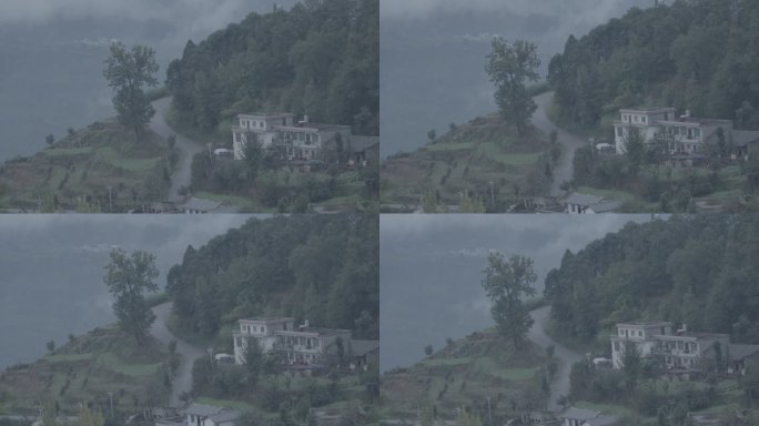 山村的清晨