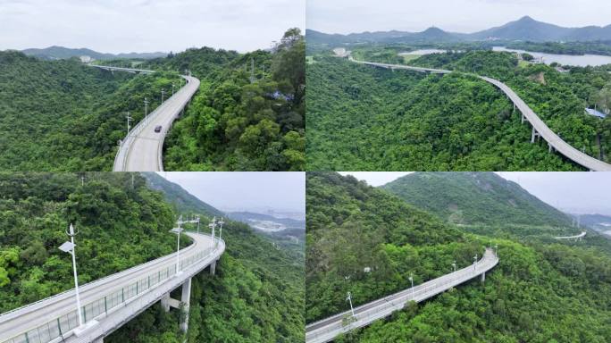 盘山公路驾驶车辆上山