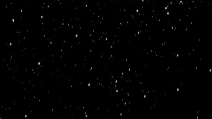 雪花飘落4k2 透明通道