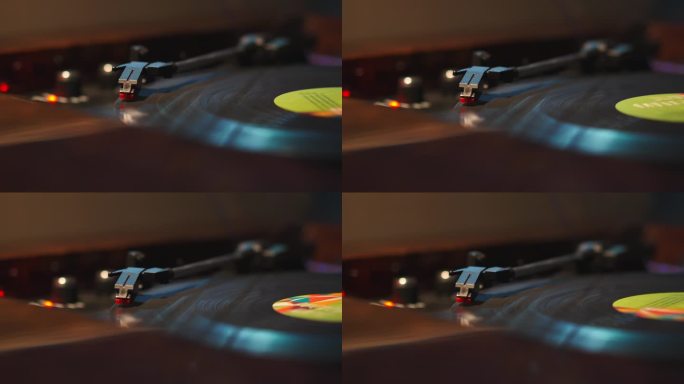 【实拍4K】复古黑胶唱片机04