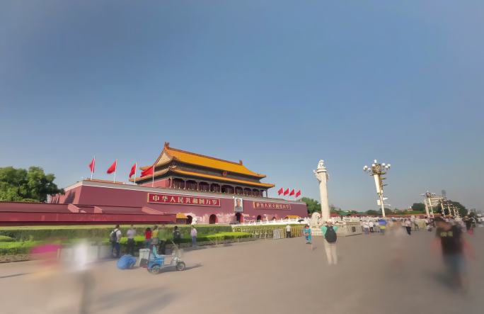 天安门横向移动素材
