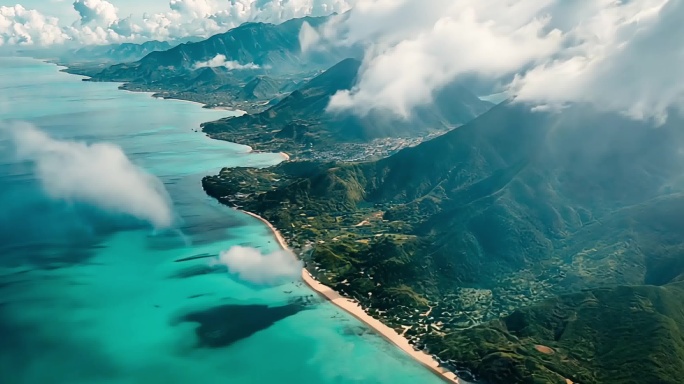 宽屏大海海洋海浪海洋巨浪海浪翻滚