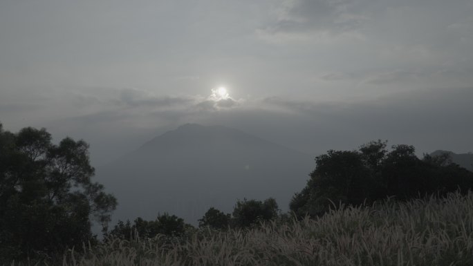 山顶的黄昏