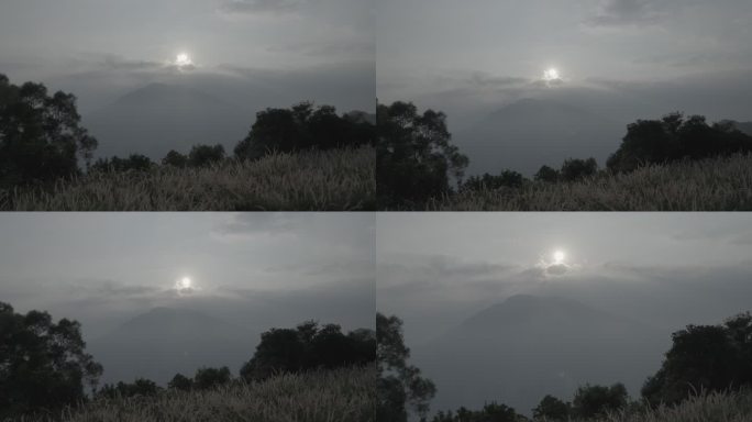 山顶的黄昏