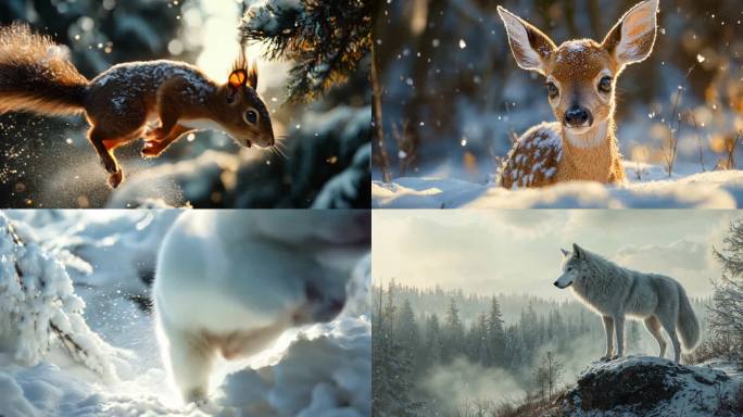 森林-冰雪雪景_影视级色调_4K