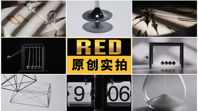时钟光影艺术时间流逝意境空镜