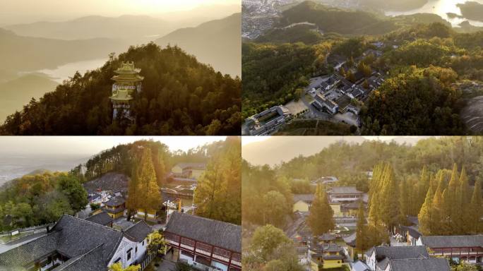 湖北黄梅东山五祖寺4K航拍