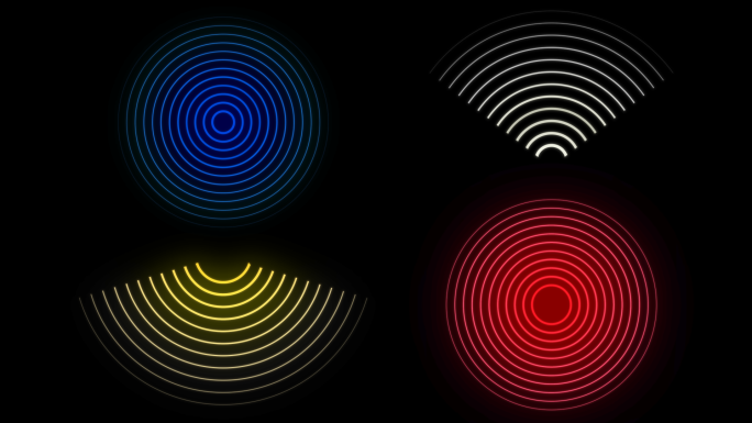 4组_信号光环冲积扇 AE模板+素材包