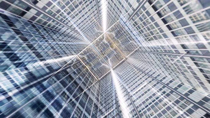 艺术创意建筑空间玻璃幕墙异度空间