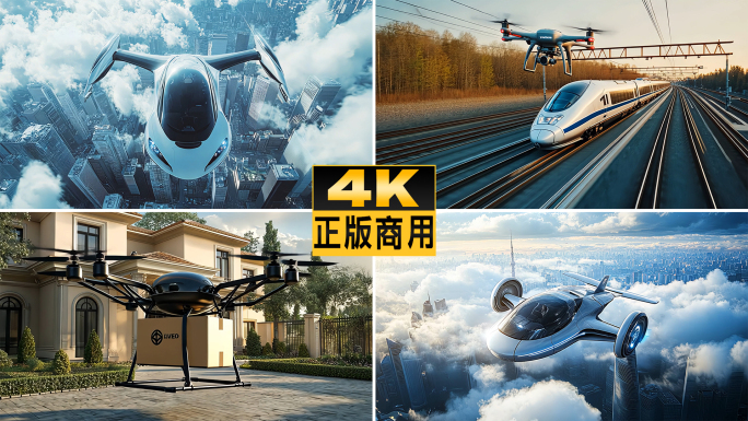 低空经济无人机飞行汽车行业科技智能快递