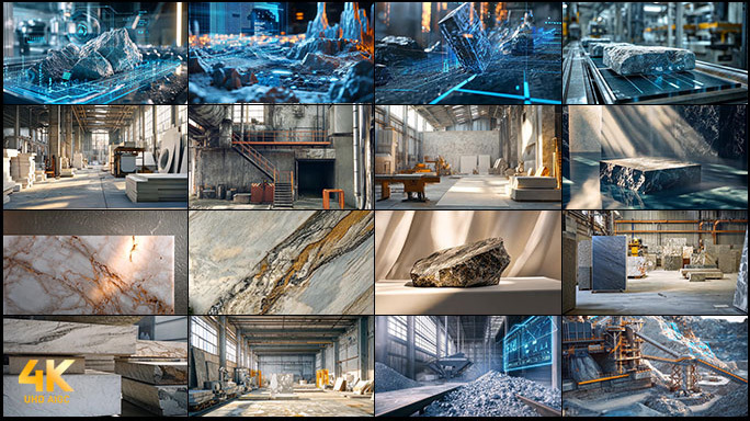 科技赋能石材开采加工 建材大理石花岗石