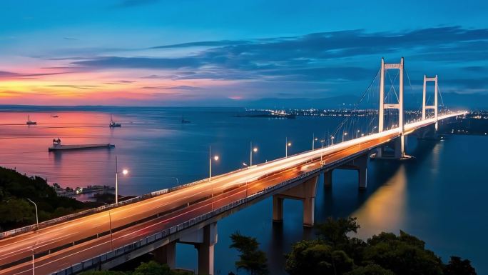 跨海大桥延时