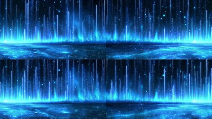 蓝色流星雨舞台粒子