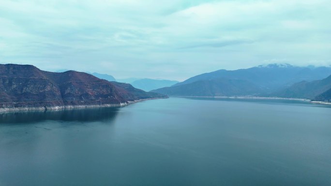 大渡河航拍全景