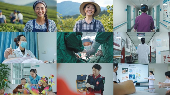 妇女节 女性力量 各行业女性笑脸