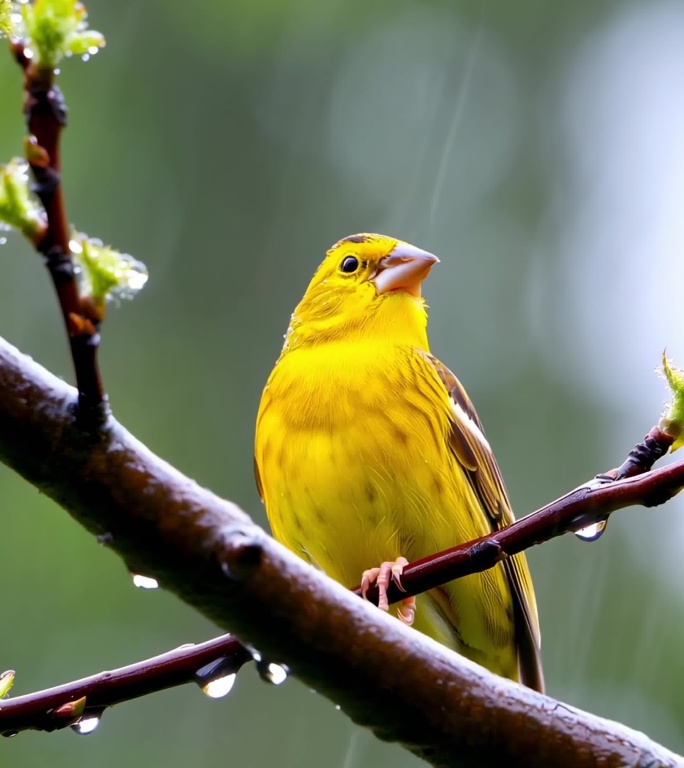 合集-雨水 惊蛰 谷雨 下雨意境竖屏竖版