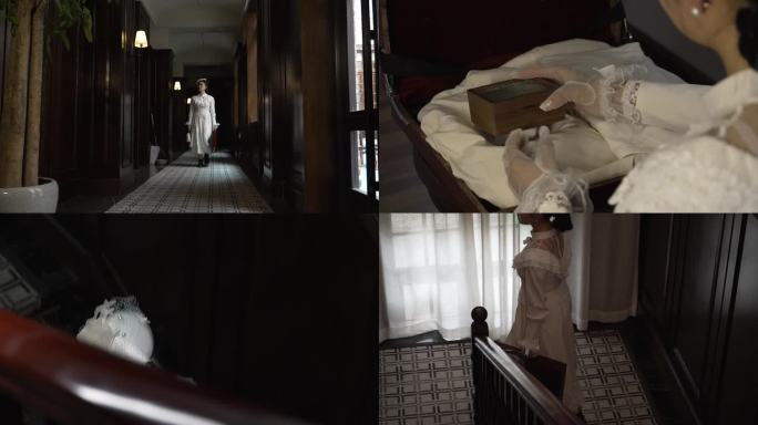 民国风格民国大小姐留洋写信寄思念