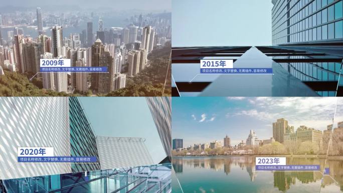 简洁图文企业历程大事记模板