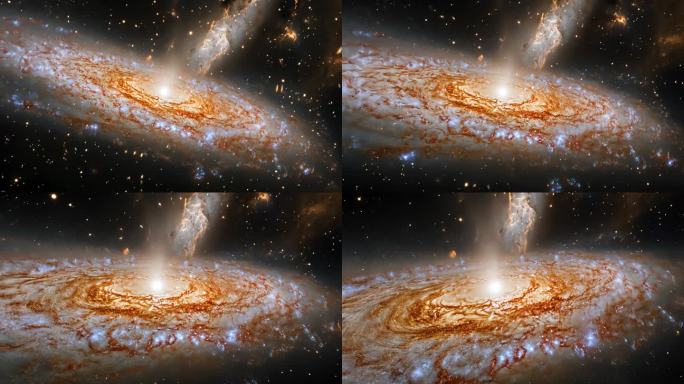 浩瀚宇宙风暴云黑洞星系