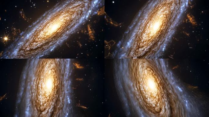 浩瀚宇宙风暴云黑洞星系
